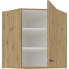 MODENA - Meuble haut d'angle - 89/89 x 31 x 71,5 cm - Chene artisan /