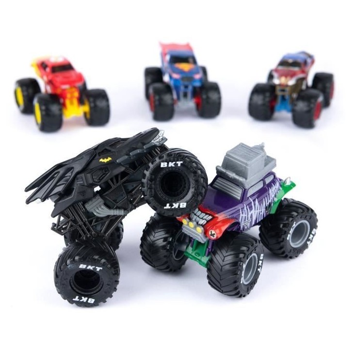 PACK DE 5 VEHICULES DIE-CAST 1:64 DC COMICS Monster Jam PACK DE 5 VEHICULES DIE-CAST 1:64 DC COMICS Monster Jam