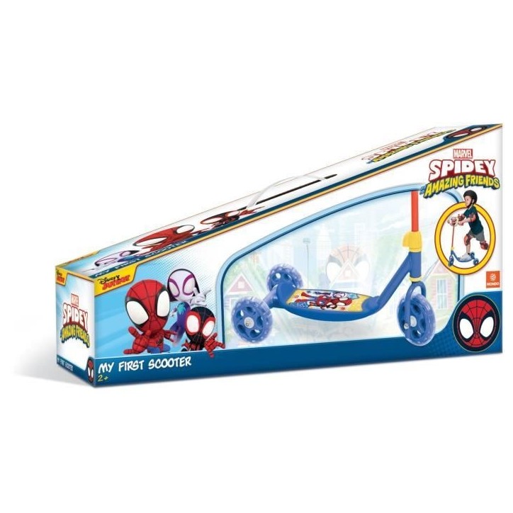 Trottinette 3 roues - MONDO - Spidey - 20 kg max Trottinette 3 roues - MONDO - Spidey - 20 kg max