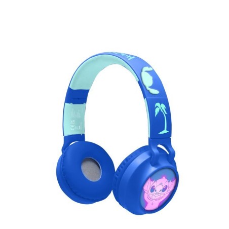 LEXIBOOK - Casque lumineux Bluetooth - Design 3D - Pliable et ajustable - Disney Stitch