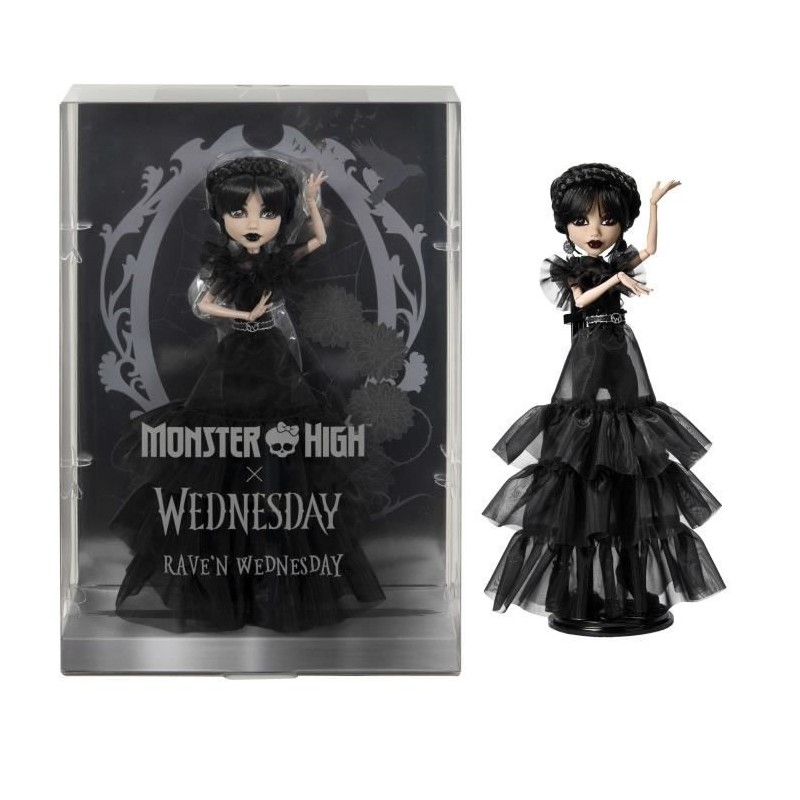 Monster High-Mercredi Addams en Tenue de Bal-Poup?e - Monster High - H Monster High-Mercredi Addams en Tenue de Bal-Poup?e - Monster High - H