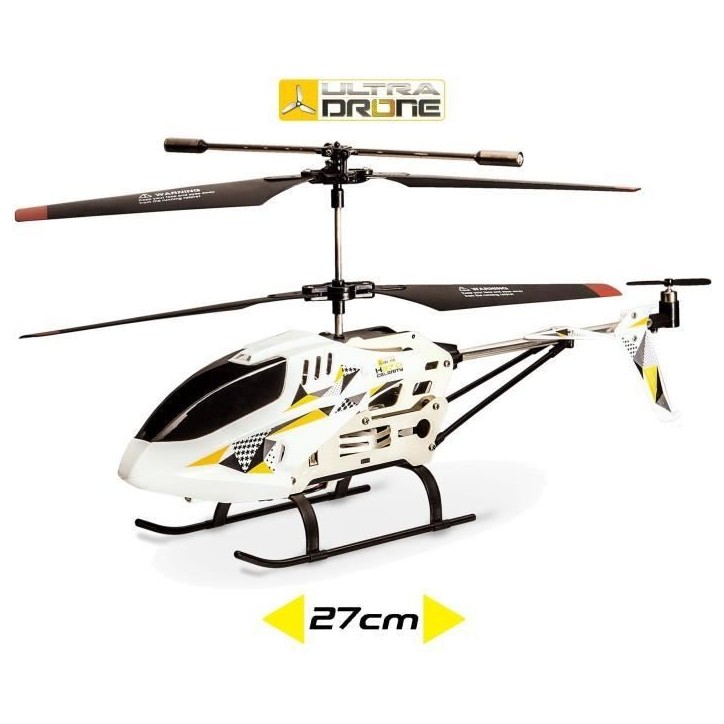MONDO MOTORS - Hélicoptere télécommandé - Ultradrone H27 Celerity - Longueur 27cm