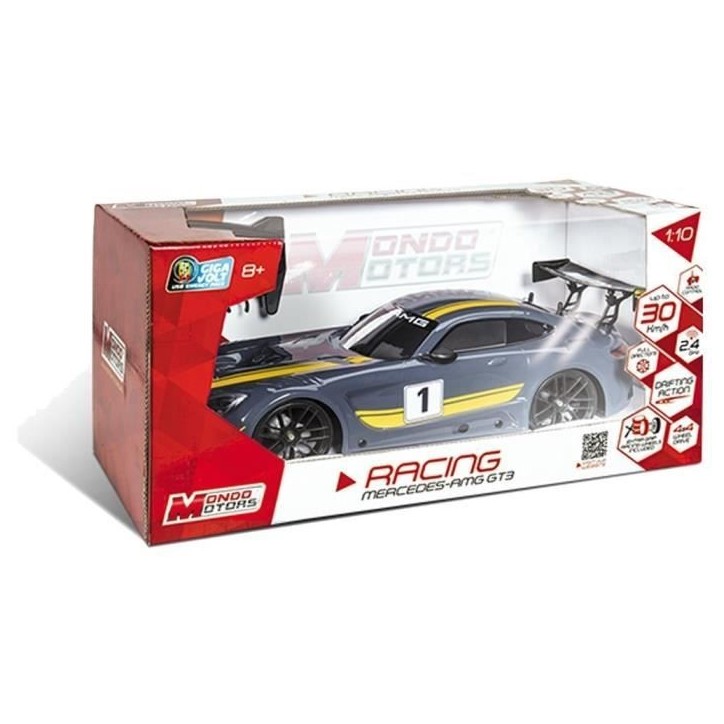 MONDO Voiture radiocommandée Mercedes AMG GT3 - Echelle 1:10 - A partir de 8 ans MONDO Voiture radiocommandée Mercedes AMG GT3 - Echelle 1:10 - A partir de 8 ans