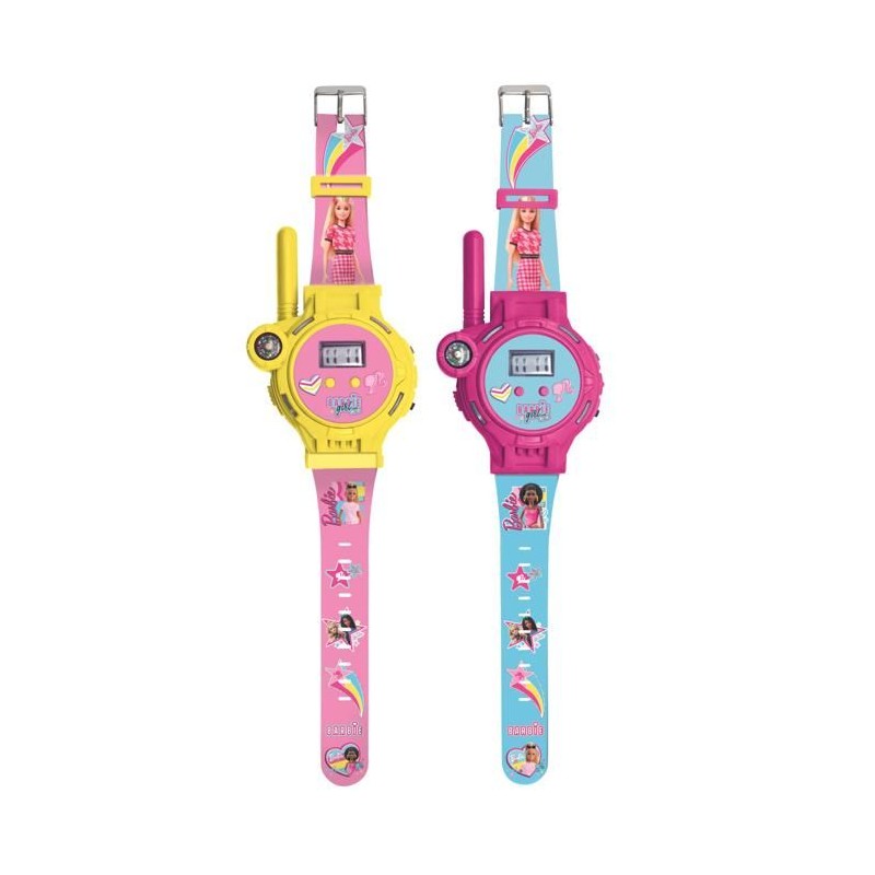 Montre digitale Barbie avec fonction talkie-walkie portée jusqu'a 200