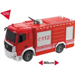 Véhicule radiocommandé Mercedes Antos Camion pompiers 1:26eme avec e