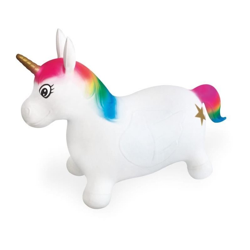 Ballon sauteur Licorne MONDO - PVC - Longueur 65cm - Pour enfants des Ballon sauteur Licorne MONDO - PVC - Longueur 65cm - Pour enfants des