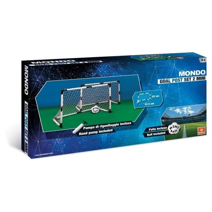 Set de football - MONDO - Kit 2 mini cages foot + BioBall Mini Ball Set de football - MONDO - Kit 2 mini cages foot + BioBall Mini Ball