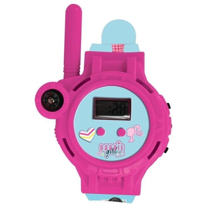 Montre digitale Barbie avec fonction talkie-walkie portée jusqu'a 200 m Montre digitale Barbie avec fonction talkie-walkie portée jusqu'a 200 m