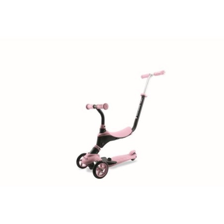 Draisienne - MONDO - On&Go Scribble 5-en-1 - Pliable - Noir / Rose