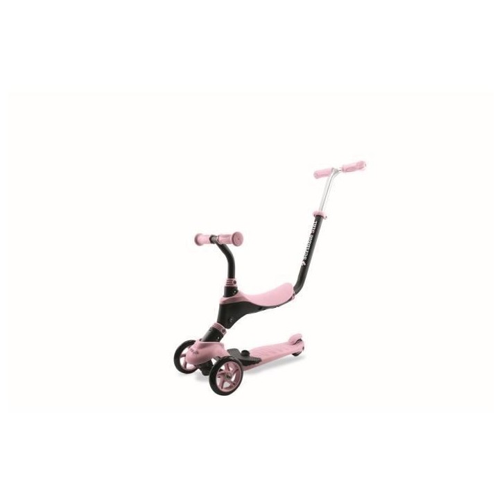 Draisienne - MONDO - On&Go Scribble 5-en-1 - Pliable - Noir / Rose