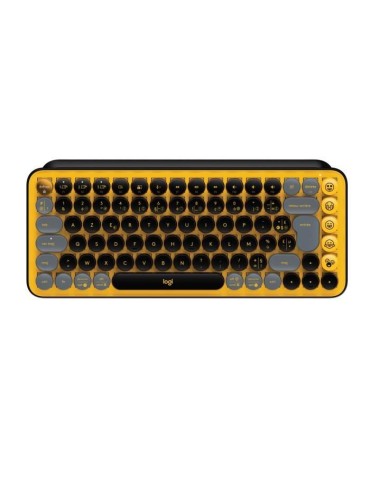 Clavier Sans Fil Logitech - POP Keys Mécanique avec Touches Emoji Personnalisables, Bluetooth ou USB, Design Compact Durable -