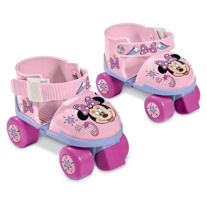 Patins a roulettes + protections - MONDO - Minnie - Protections ajustables - Poids max : 20 kg Patins a roulettes + protections - MONDO - Minnie - Protections ajustables - Poids max : 20 kg