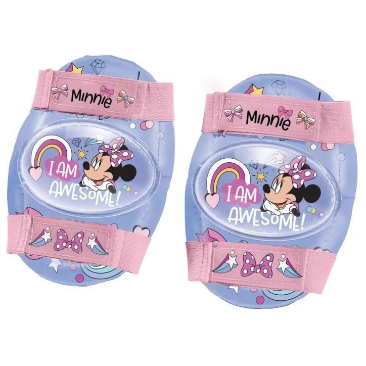 Patins a roulettes + protections - MONDO - Minnie - Protections ajustables - Poids max : 20 kg Patins a roulettes + protections - MONDO - Minnie - Protections ajustables - Poids max : 20 kg