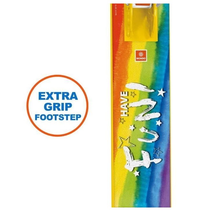 MONDO - Trottinette / Patinette 2 roues pliable - Rainbow - Arc-en-ciel