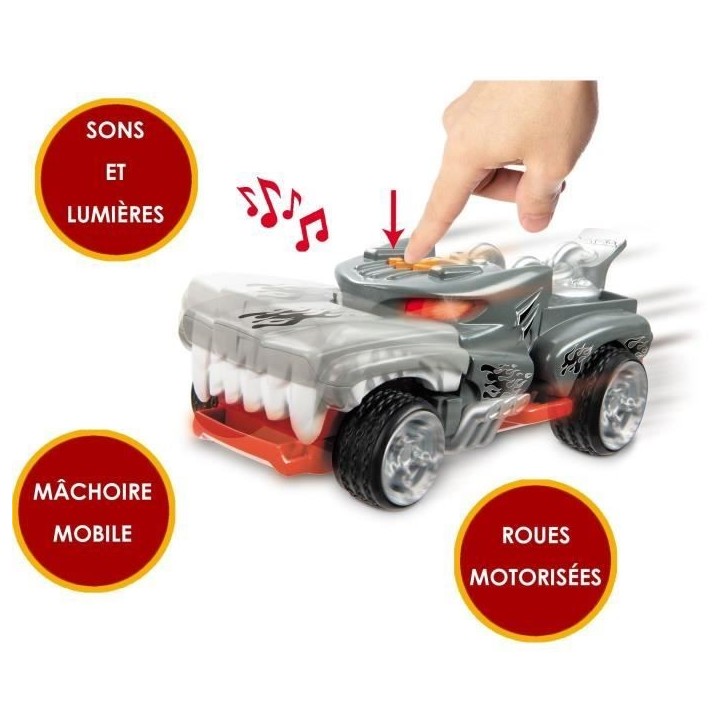 Véhicule motorisé Hot Wheels Monster Action Hotweiler - Sons et lumieres - 23cm Véhicule motorisé Hot Wheels Monster Action Hotweiler - Sons et lumieres - 23cm
