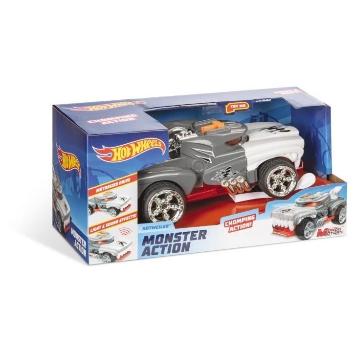 Véhicule motorisé Hot Wheels Monster Action Hotweiler - Sons et lumieres - 23cm Véhicule motorisé Hot Wheels Monster Action Hotweiler - Sons et lumieres - 23cm