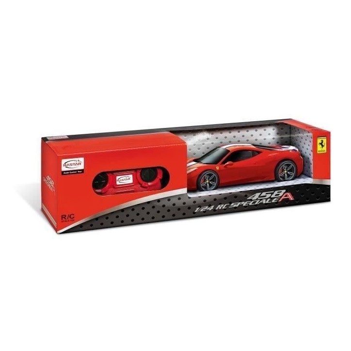 Voiture télécommandée Ferrari Italia Spec - MONDO Motors - Echelle 1:24 - Rouge - Pour enfants a partir de 3 ans