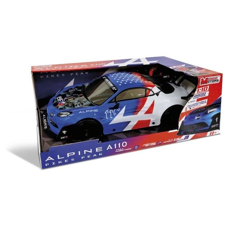Voiture télécommandée - MONDO MOTORS - Alpine A110 Pikes Peak - Echelle 1:10 - Bleu Voiture télécommandée - MONDO MOTORS - Alpine A110 Pikes Peak - Echelle 1:10 - Bleu