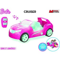 Véhicule télécommandé Barbie Cruiser SUV 44cm - Sons et lumieres -