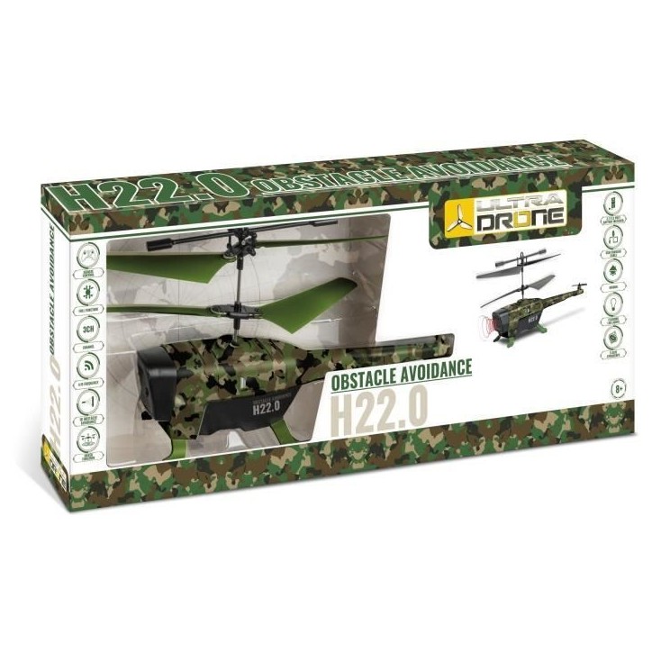 Drone télécommandé - MONDO MOTORS - Ultradrone H22.0 Obstacle Avoidance R/C (22 cm) Drone télécommandé - MONDO MOTORS - Ultradrone H22.0 Obstacle Avoidance R/C (22 cm)