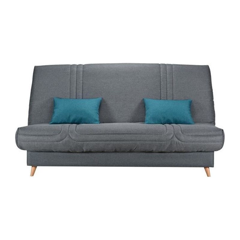 COMFORT BULTEX Clic clac 3 places - Tissu anthracite - Made in France COMFORT BULTEX Clic clac 3 places - Tissu anthracite - Made in France