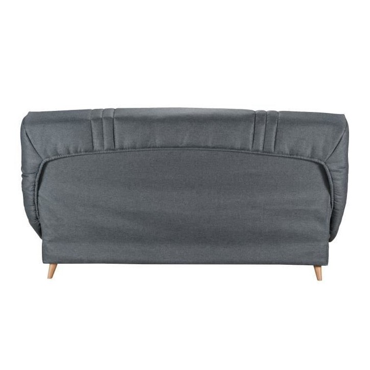 COMFORT BULTEX Clic clac 3 places - Tissu anthracite - Made in France - L 192 x P 95 x H 101 - MONA COMFORT BULTEX Clic clac 3 places - Tissu anthracite - Made in France - L 192 x P 95 x H 101 - MONA