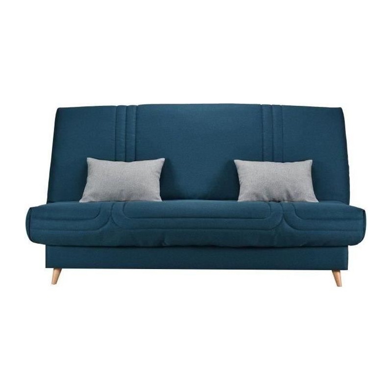 COMFORT BULTEX Clic clac 3 places - Tissu Bleu - Made in France - L 19 COMFORT BULTEX Clic clac 3 places - Tissu Bleu - Made in France - L 19