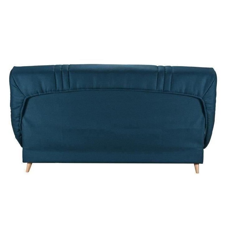 COMFORT BULTEX Clic clac 3 places - Tissu Bleu - Made in France - L 192 x P 95 x H 101 - MONA
