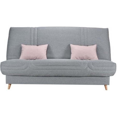 COMFORT BULTEX Clic clac 3 places - Tissu gris - Made in France - L 19