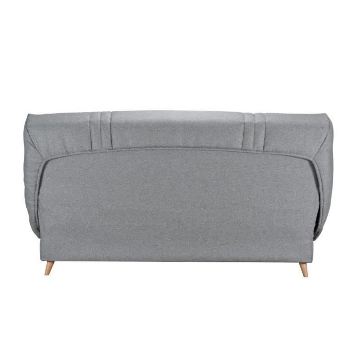 COMFORT BULTEX Clic clac 3 places - Tissu gris - Made in France - L 192 x P 95 x H 101 - MONA