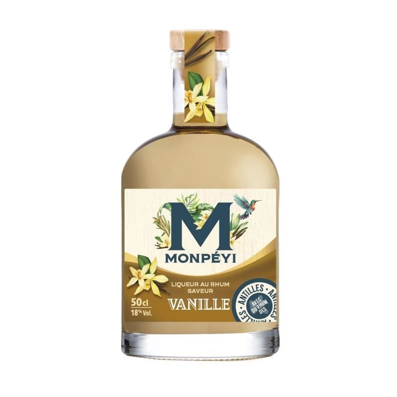 Monpéyi - Rhum arrangé - Gourmand Vanille - 18,0% Vol. - 50 cl Monpéyi - Rhum arrangé - Gourmand Vanille - 18,0% Vol. - 50 cl