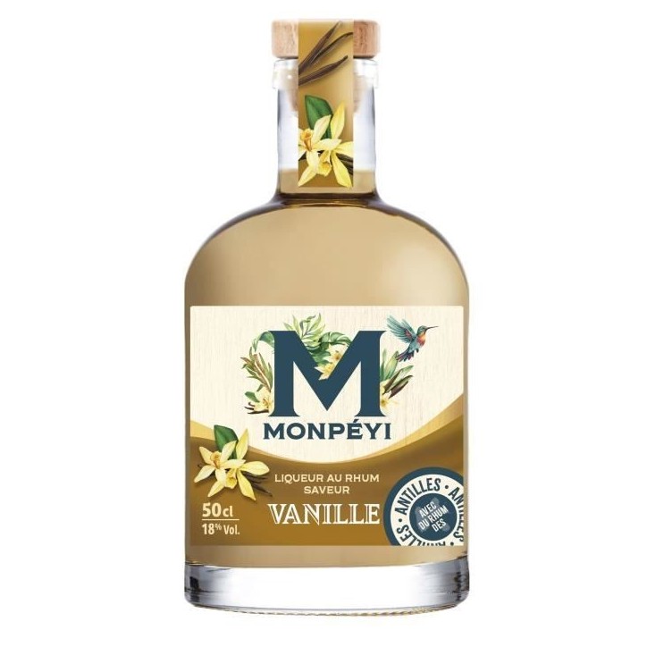 Monpéyi - Rhum arrangé - Gourmand Vanille - 18,0% Vol. - 50 cl