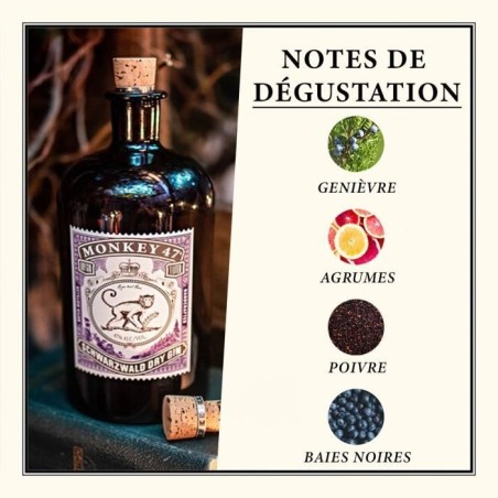 Monkey 47 - Schwarzwald Dry Gin - 47,0% Vol. - 50cl