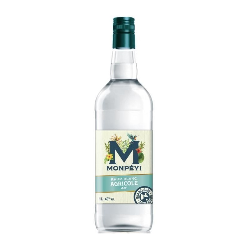 Monpéyi - Rhum blanc Agricole - 40,0% Vol. - 1L