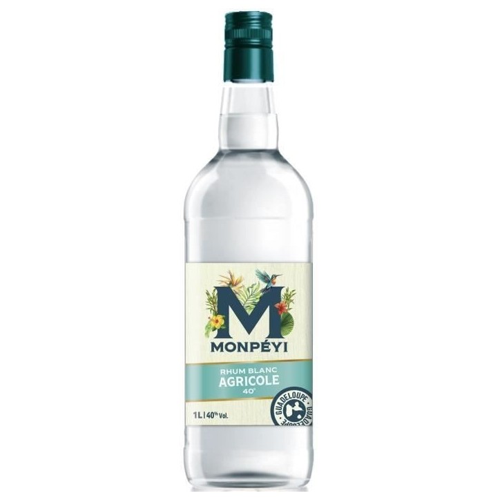 Monpéyi - Rhum blanc Agricole - 40,0% Vol. - 1L