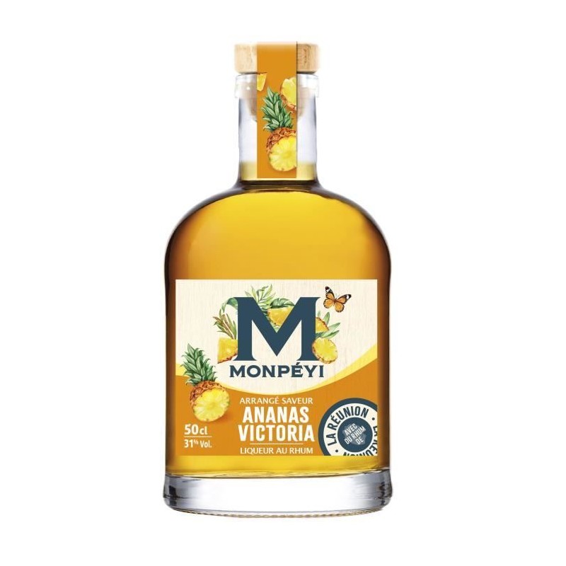 Monpéyi - Rhum arrangé - Ananas Victoria - 31,0% Vol. - 50 cl Monpéyi - Rhum arrangé - Ananas Victoria - 31,0% Vol. - 50 cl
