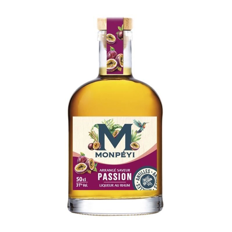 Monpéyi - Rhum arrangé - Passiion - 31,0% Vol. - 50 cl Monpéyi - Rhum arrangé - Passiion - 31,0% Vol. - 50 cl