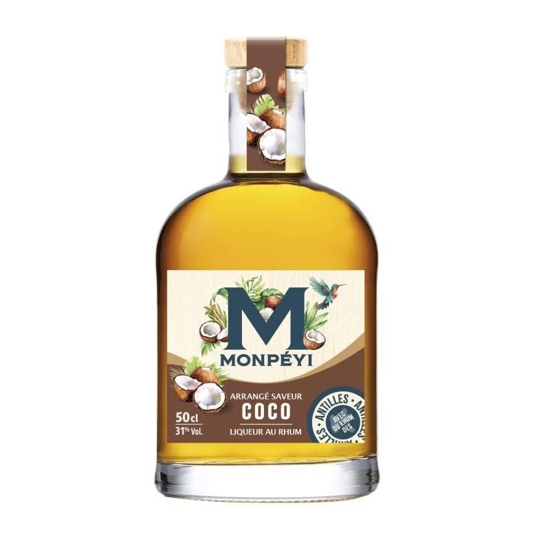 Monpéyi - Rhum arrangé - Coco - 31,0% Vol. - 50 cl Monpéyi - Rhum arrangé - Coco - 31,0% Vol. - 50 cl
