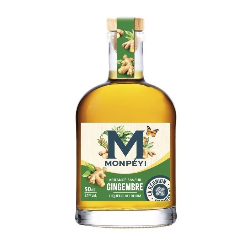 Monpéyi - Rhum arrangé - Gingembre - 31,0% Vol. - 50 cl Monpéyi - Rhum arrangé - Gingembre - 31,0% Vol. - 50 cl