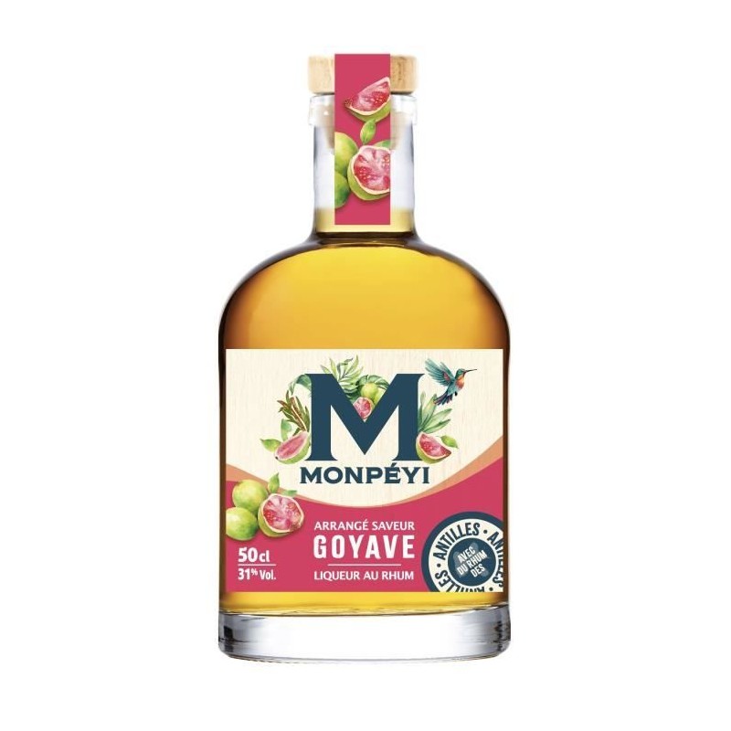 Monpéyi - Rhum arrangé - Goyave - 31,0% Vol. - 50 cl Monpéyi - Rhum arrangé - Goyave - 31,0% Vol. - 50 cl