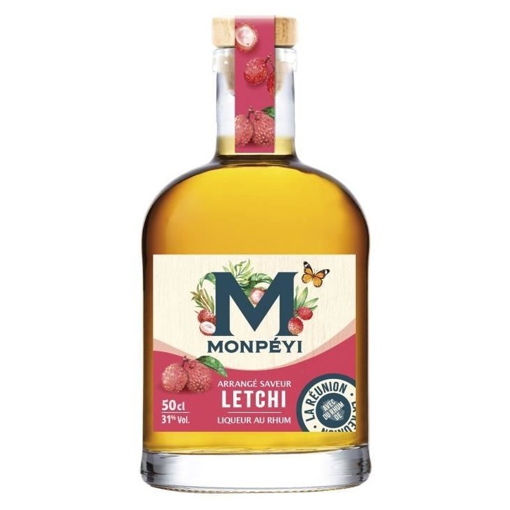 Monpéyi - Rhum arrangé - Letchi - 31,0% Vol. - 50 cl