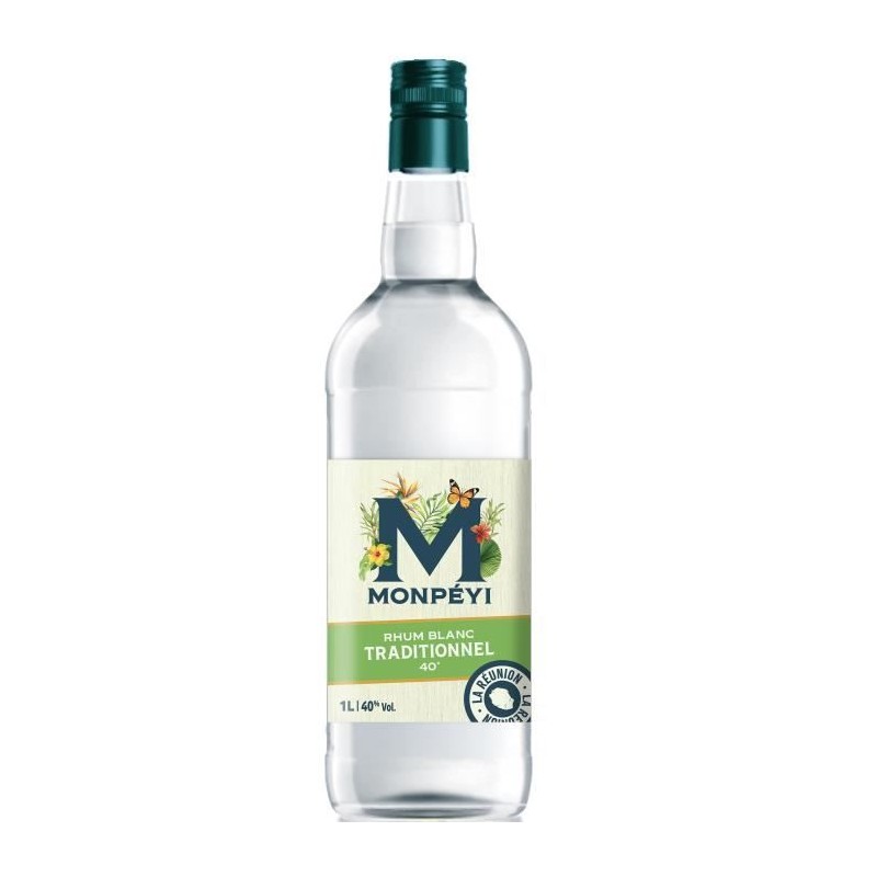 Monpéyi - Rhum blanc traditionnel - 40,0% Vol. 1L Monpéyi - Rhum blanc traditionnel - 40,0% Vol. 1L