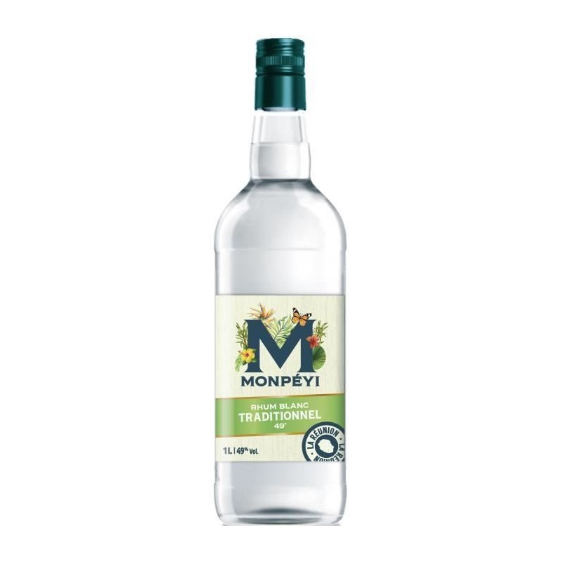 Monpéyi - Rhum blanc traditionnel - 49,0% Vol. - 1L Monpéyi - Rhum blanc traditionnel - 49,0% Vol. - 1L