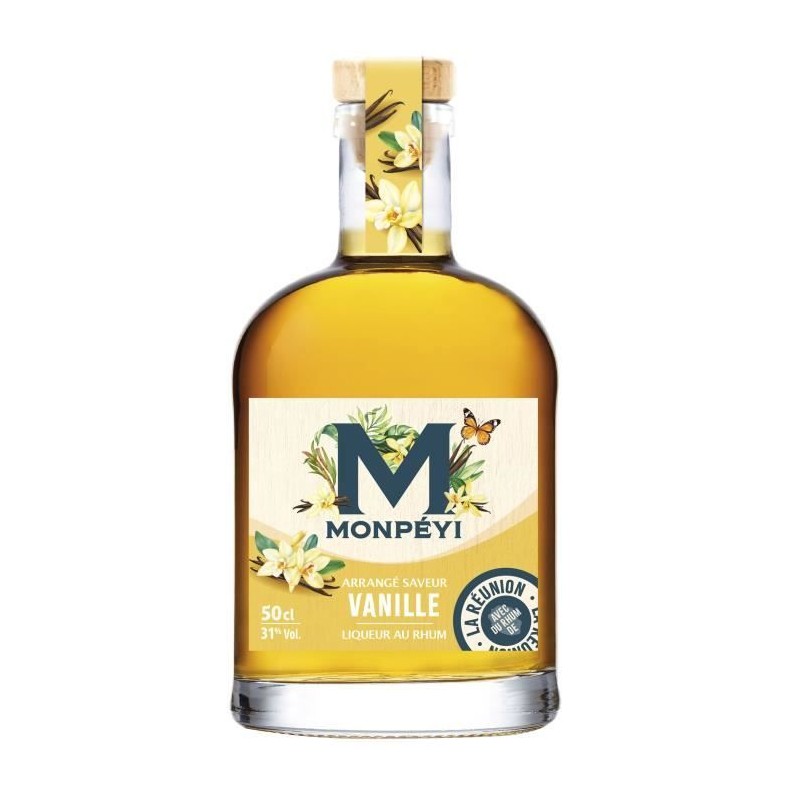 Monpéyi - Rhum arrangé - Vanille - 31,0% Vol. - 50 cl Monpéyi - Rhum arrangé - Vanille - 31,0% Vol. - 50 cl