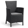 Fauteuil de jardin - Allibert by KETER - IOWA - En résine imitation r