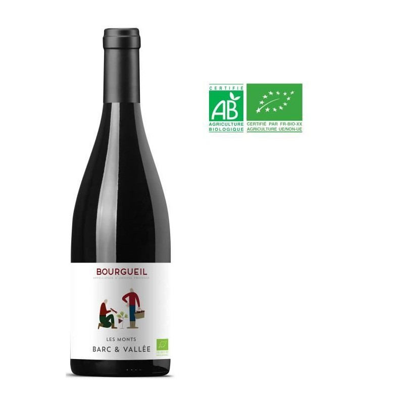 Les Monts Barc & Vallées Bourgueil - Vin rouge de Loire - Bio 2023 Les Monts Barc & Vallées Bourgueil - Vin rouge de Loire - Bio 2023