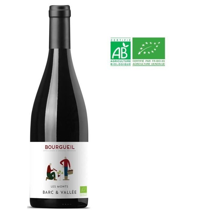 Les Monts Barc & Vallées Bourgueil - Vin rouge de Loire - Bio 2023