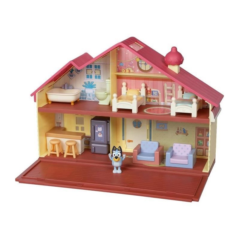 Bluey, La maison de Bluey, Figurin et maison, Univers miniature, Moose Bluey, La maison de Bluey, Figurin et maison, Univers miniature, Moose