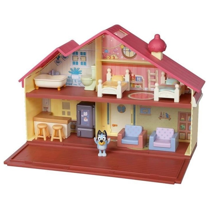 Bluey, La maison de Bluey, Figurin et maison, Univers miniature, Moose Toys Bluey, La maison de Bluey, Figurin et maison, Univers miniature, Moose Toys