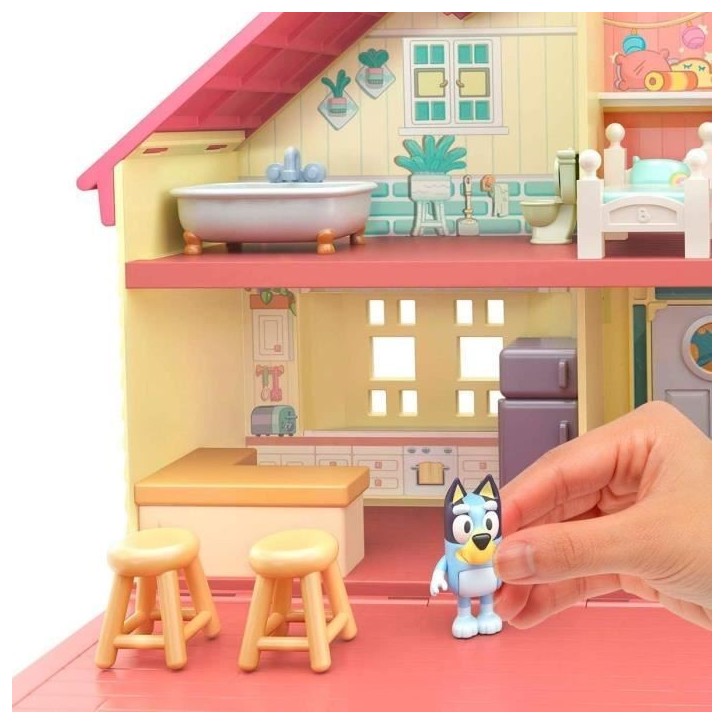 Bluey, La maison de Bluey, Figurin et maison, Univers miniature, Moose Toys Bluey, La maison de Bluey, Figurin et maison, Univers miniature, Moose Toys